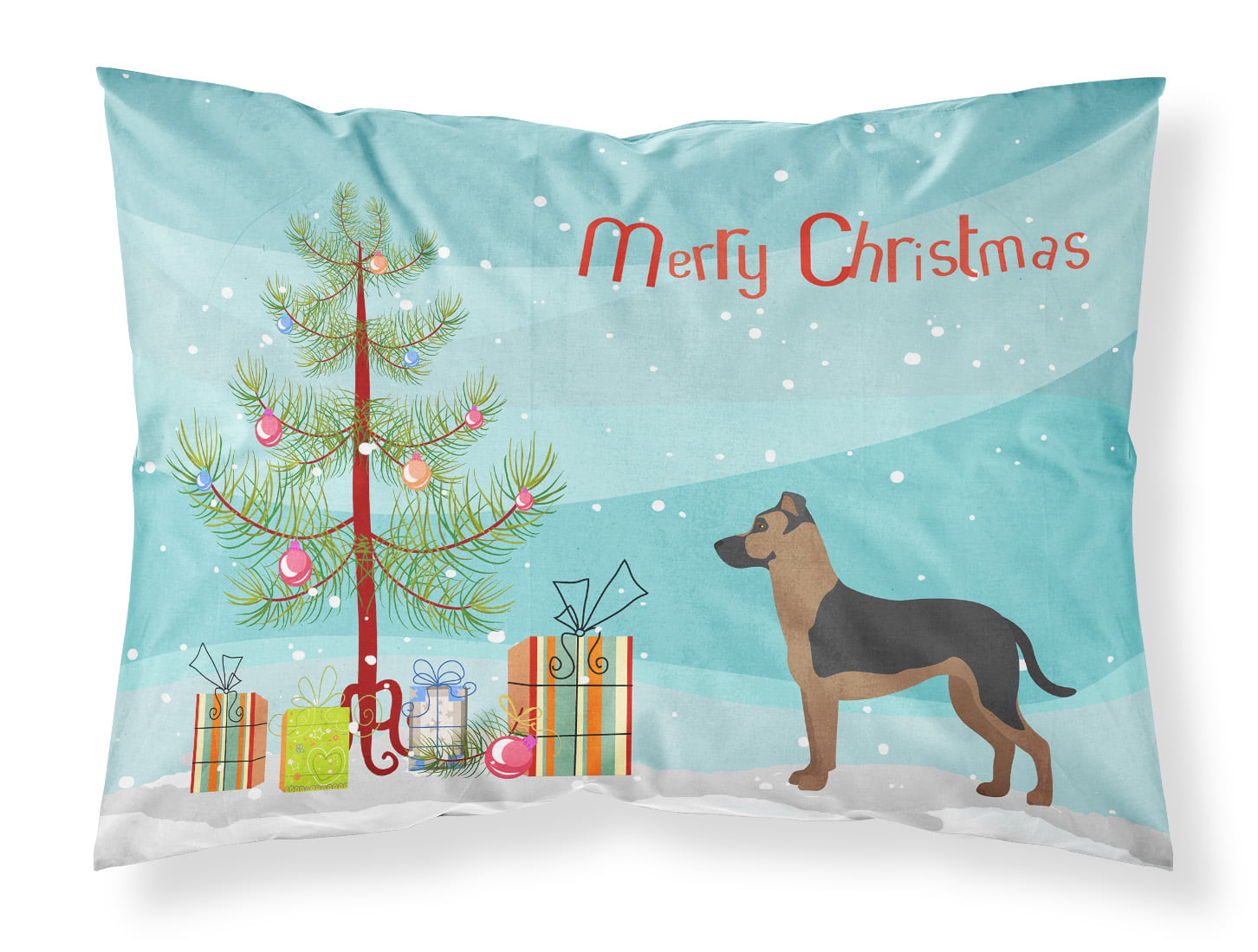 Shepherd Pit Mix No.1 Christmas Tree Fabric Standard Pillowcase