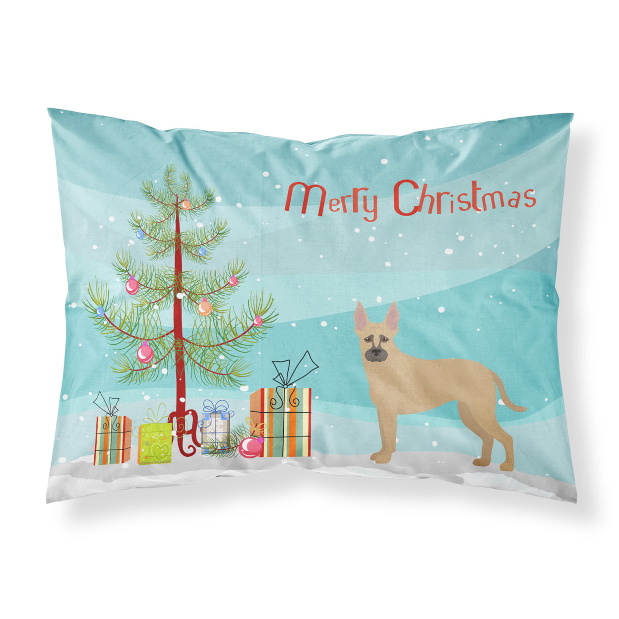 Shepherd Pit Mix No.2 Christmas Tree Fabric Standard Pillowcase