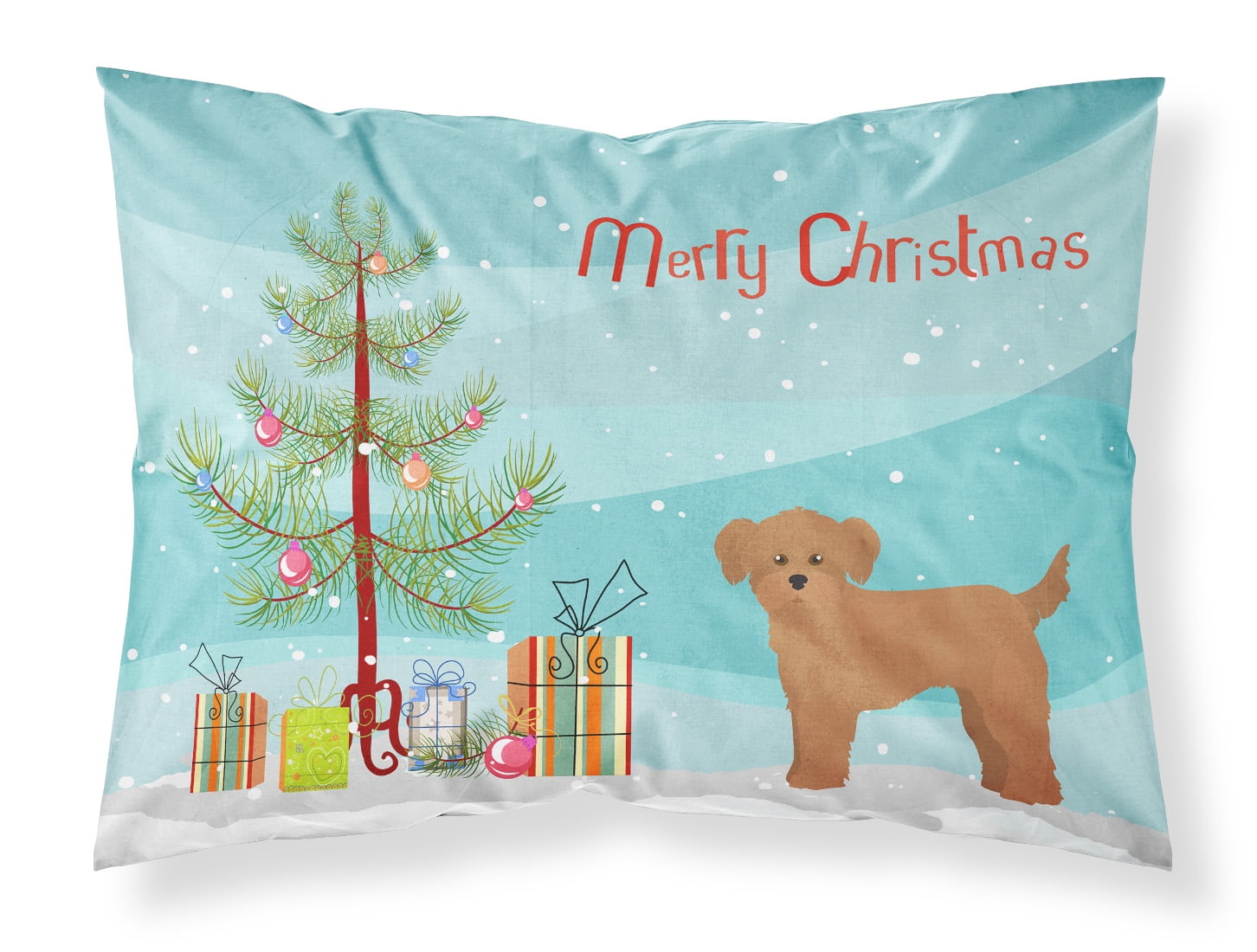 Shi Chi Christmas Tree Fabric Standard Pillowcase