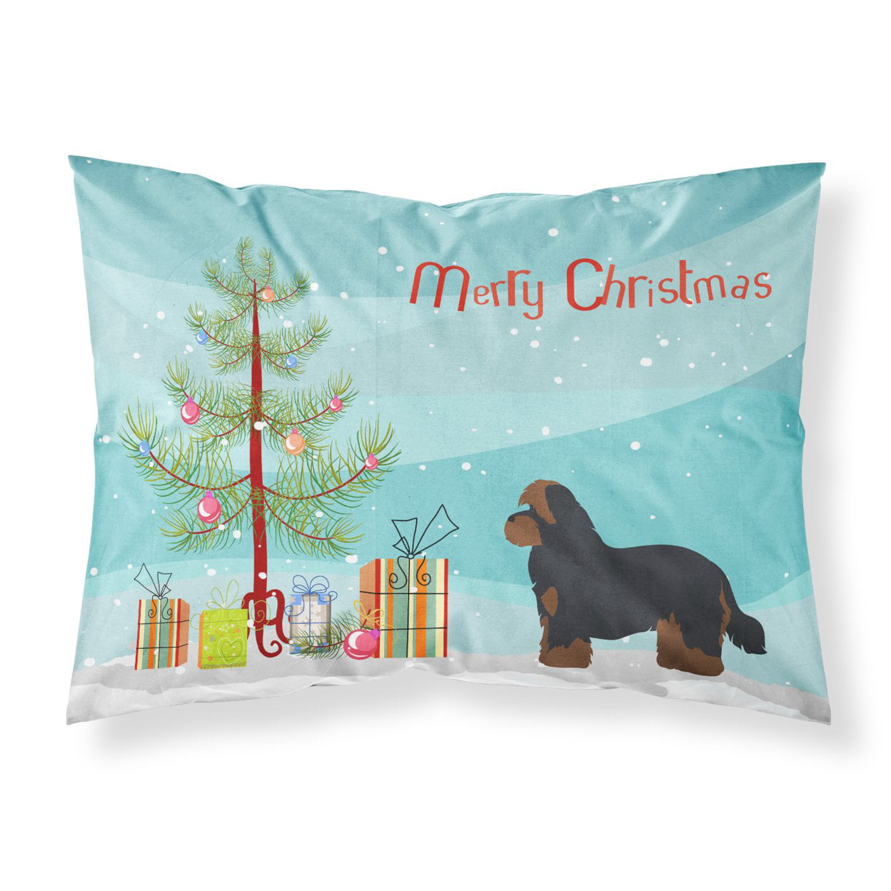Shorkie No.1 Christmas Tree Fabric Standard Pillowcase