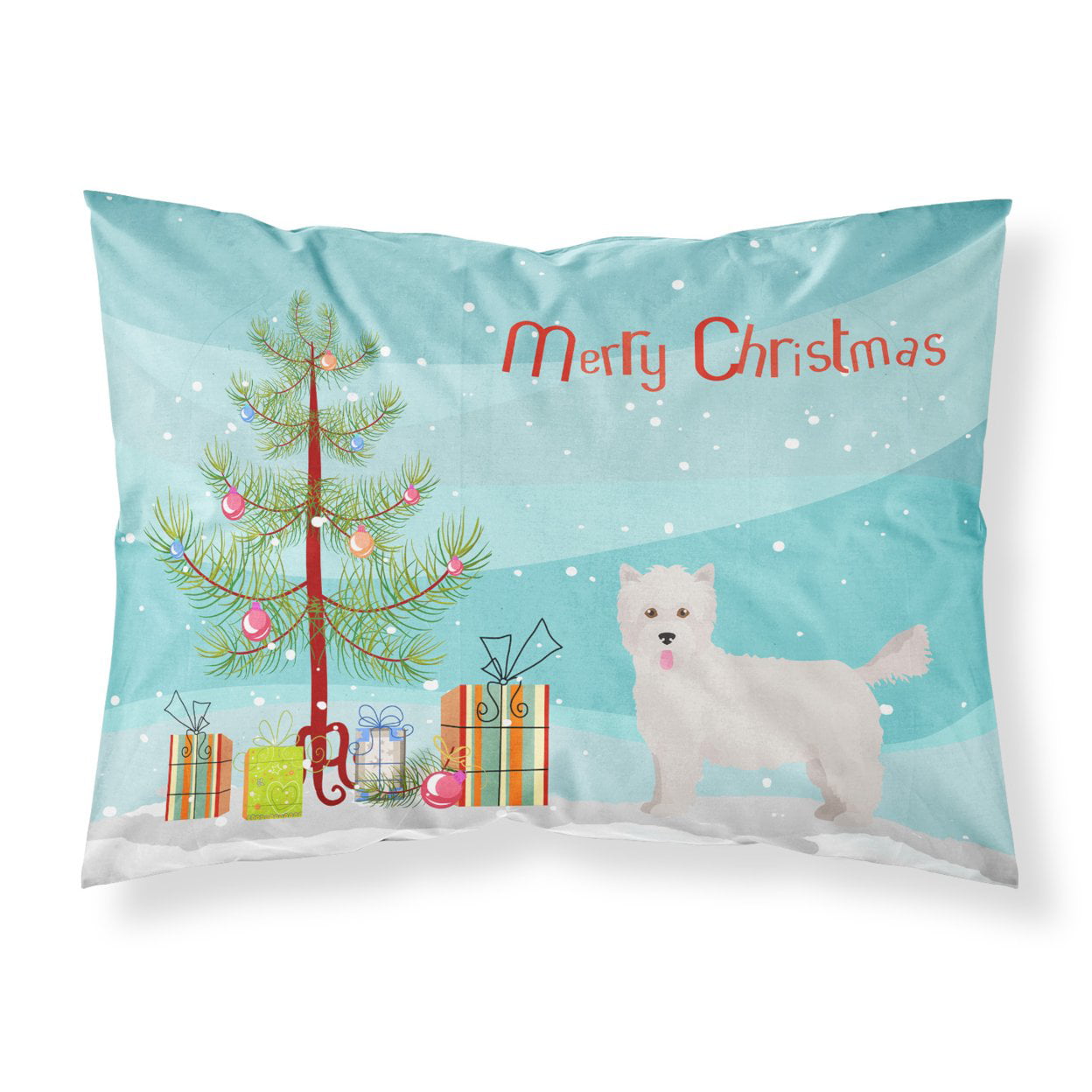 Westiepoo No.2 Christmas Tree Fabric Standard Pillowcase