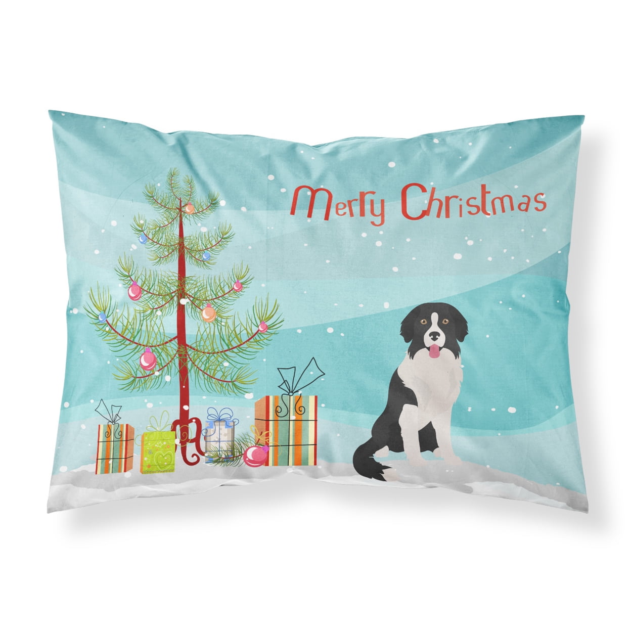 Borador Christmas Tree Fabric Standard Pillowcase