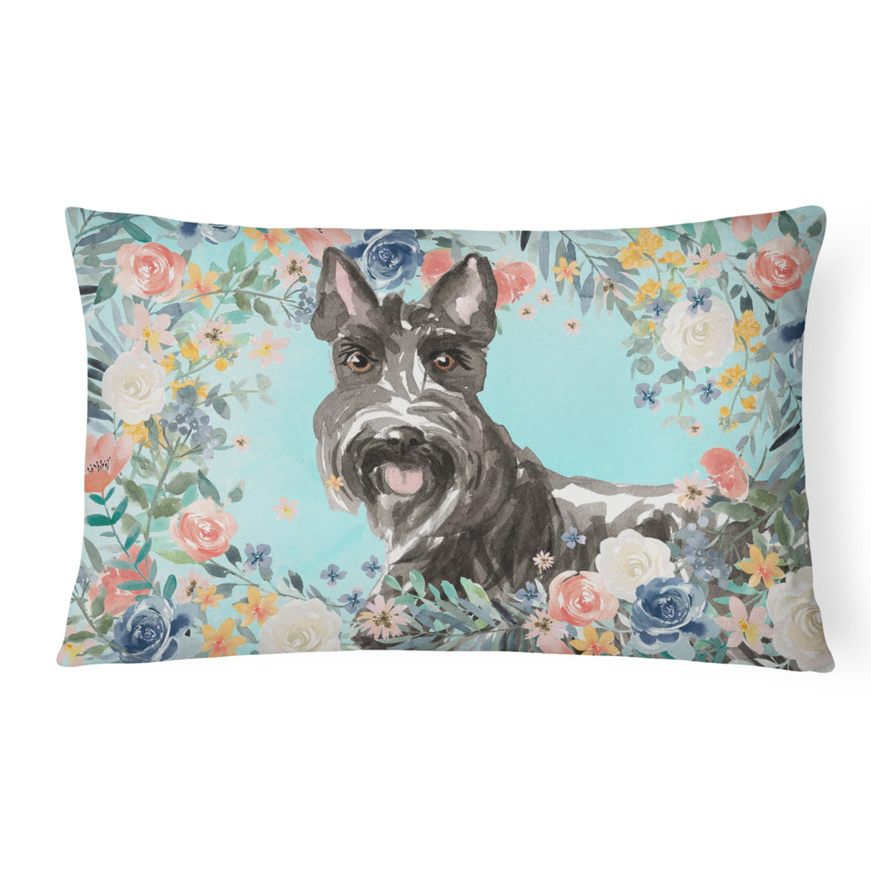 Scottish Terrier Canvas Fabric Decorative Pillow
