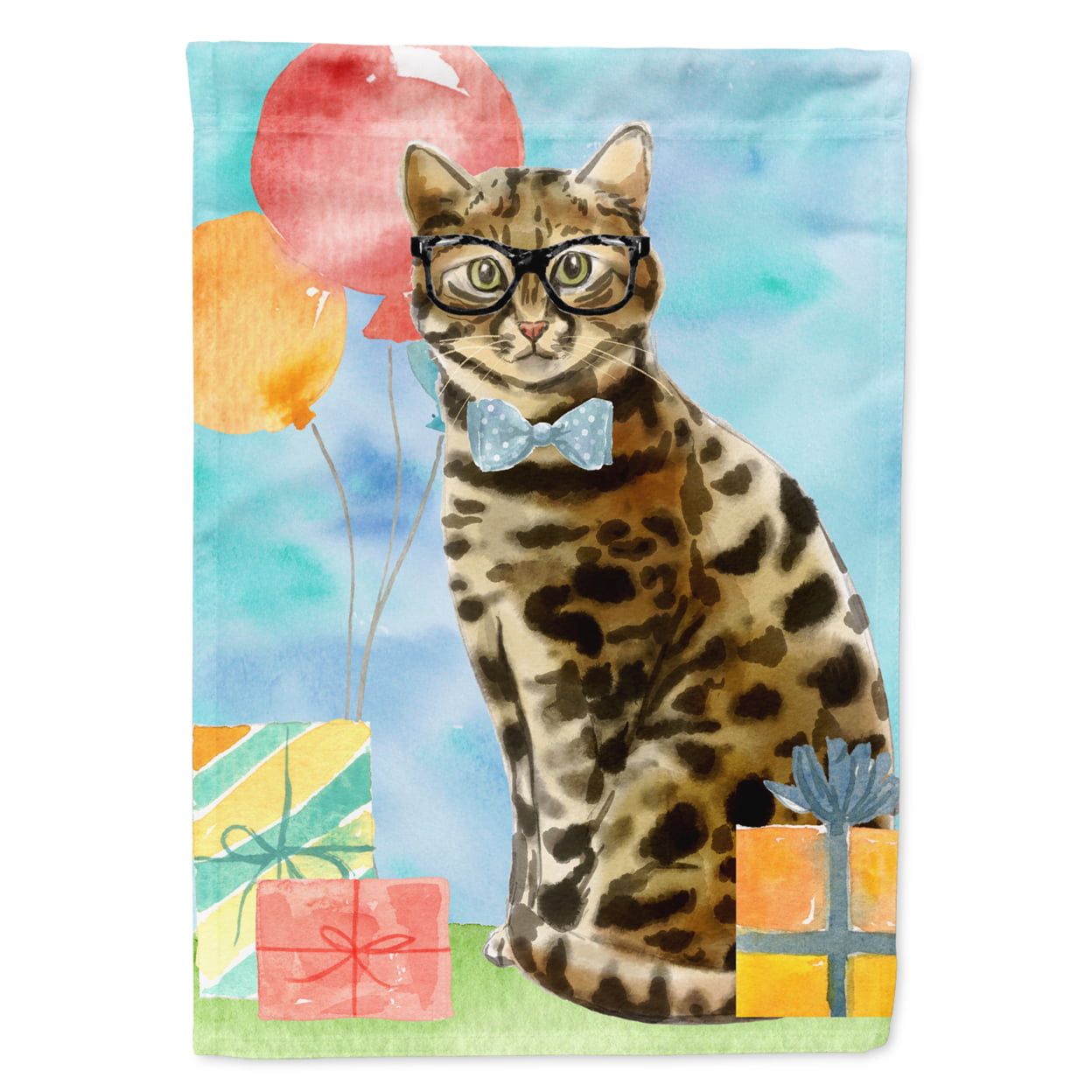 Bengal Happy Birthday Flag Canvas House Size