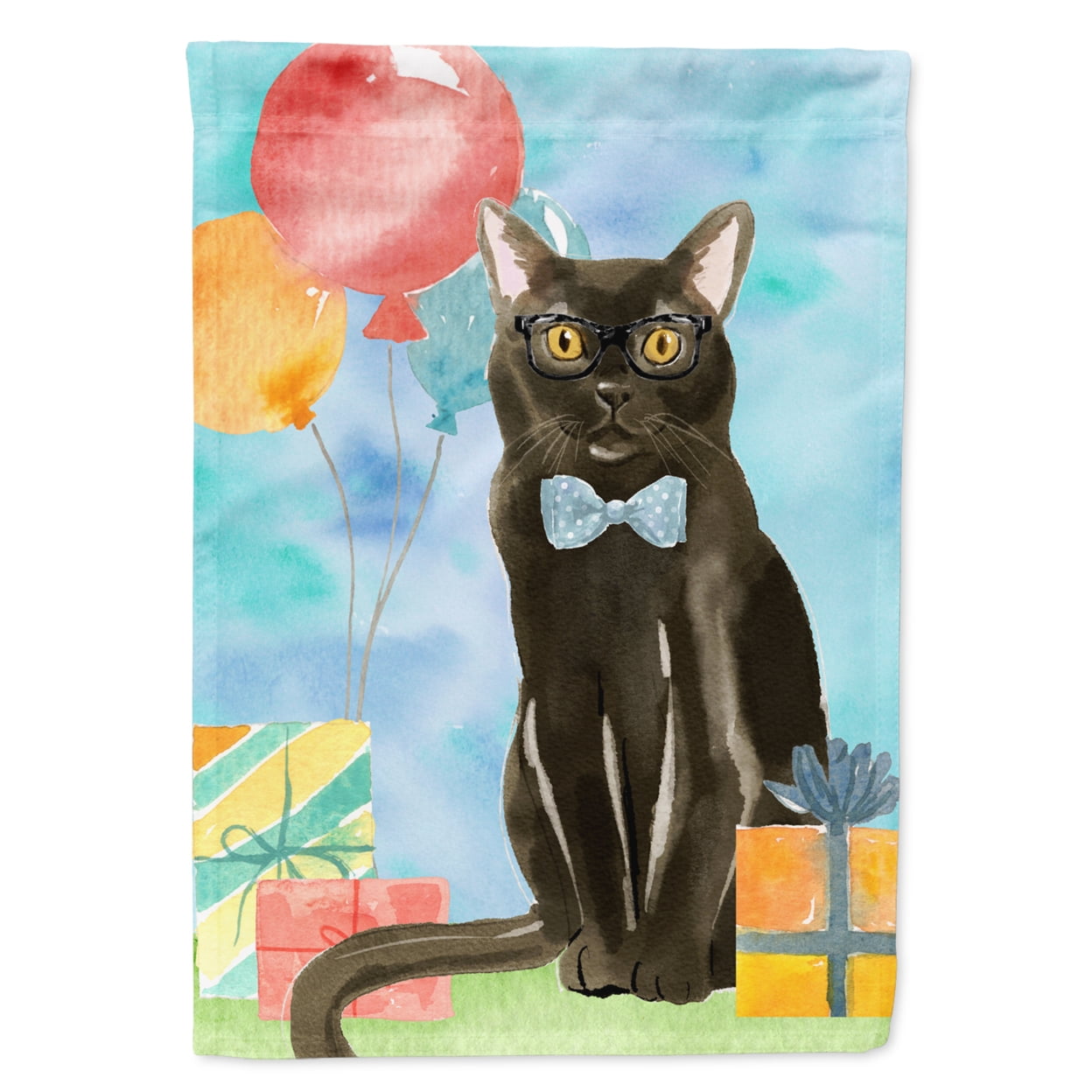 Bombay Happy Birthday Flag Canvas House Size