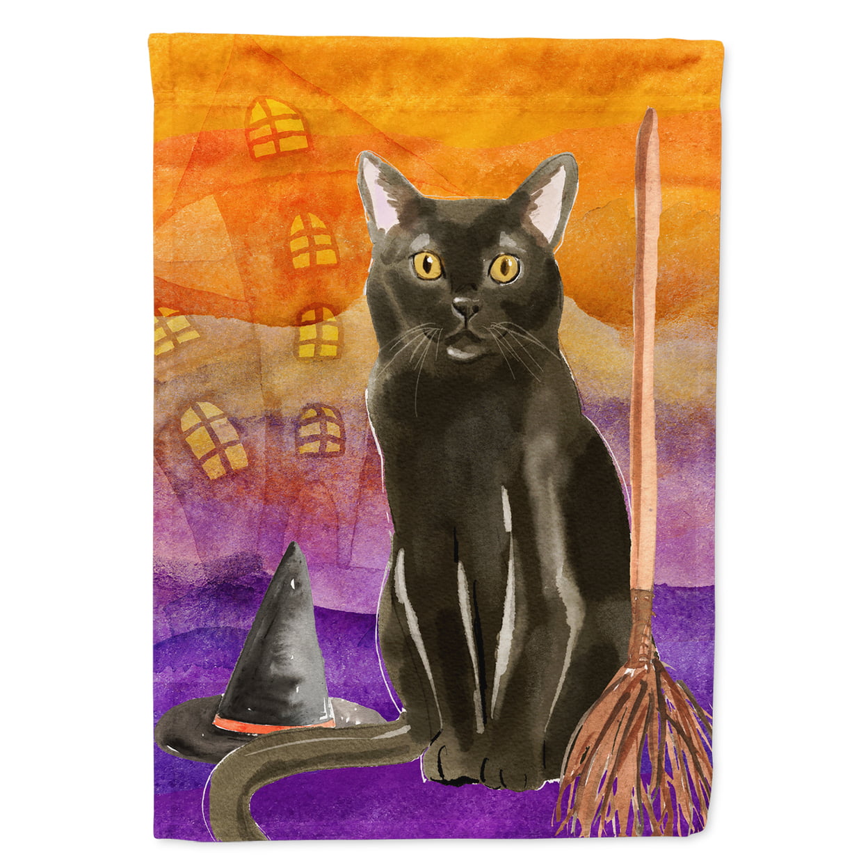 Bombay Halloween Flag Canvas House Size