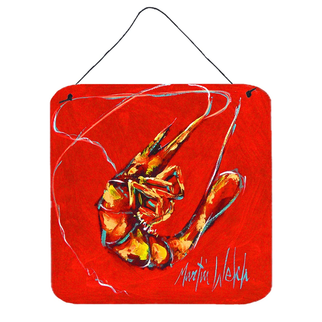 Red Shrimp Wall or Door Hanging Prints