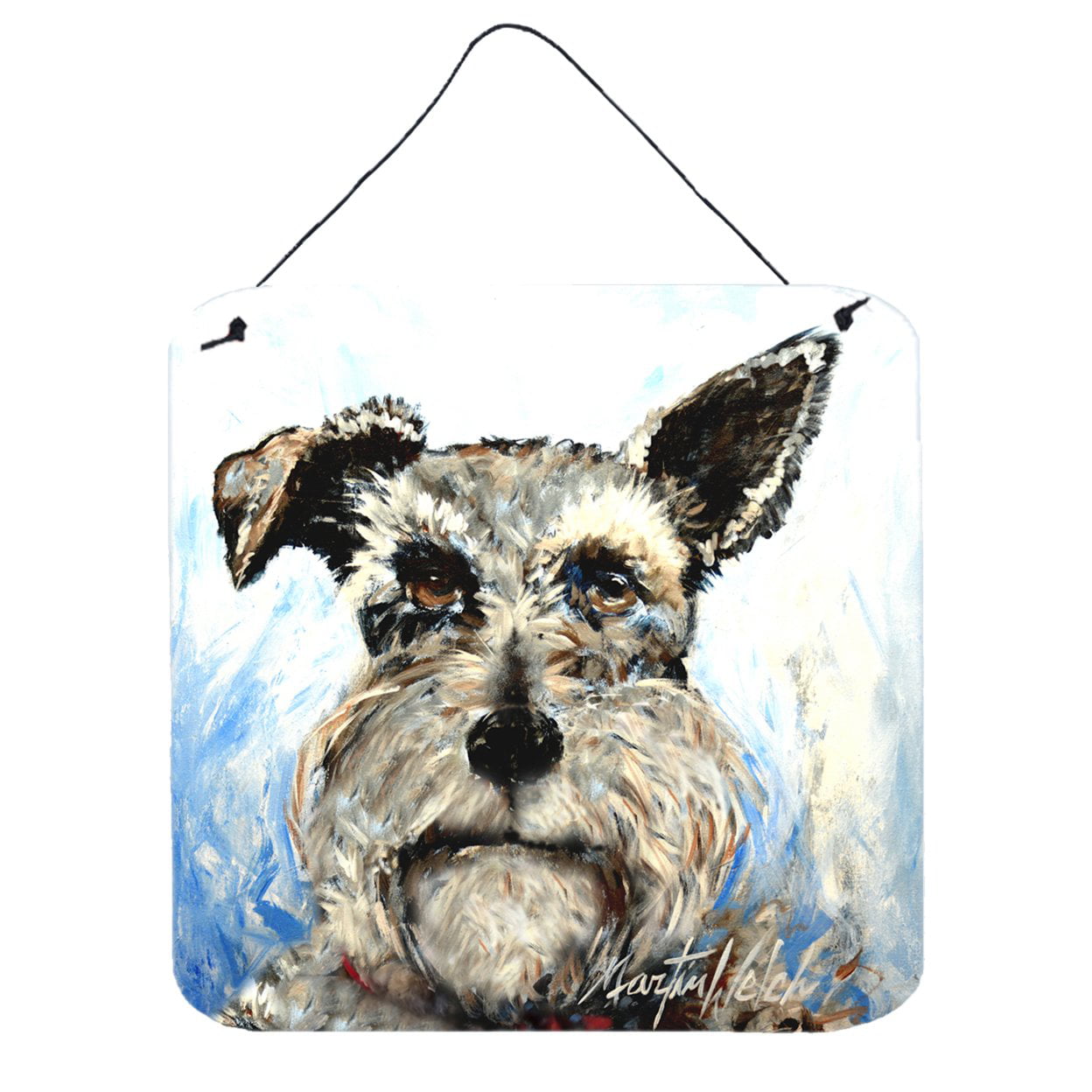 Schnauzer Whiter Beard Wall or Door Hanging Prints