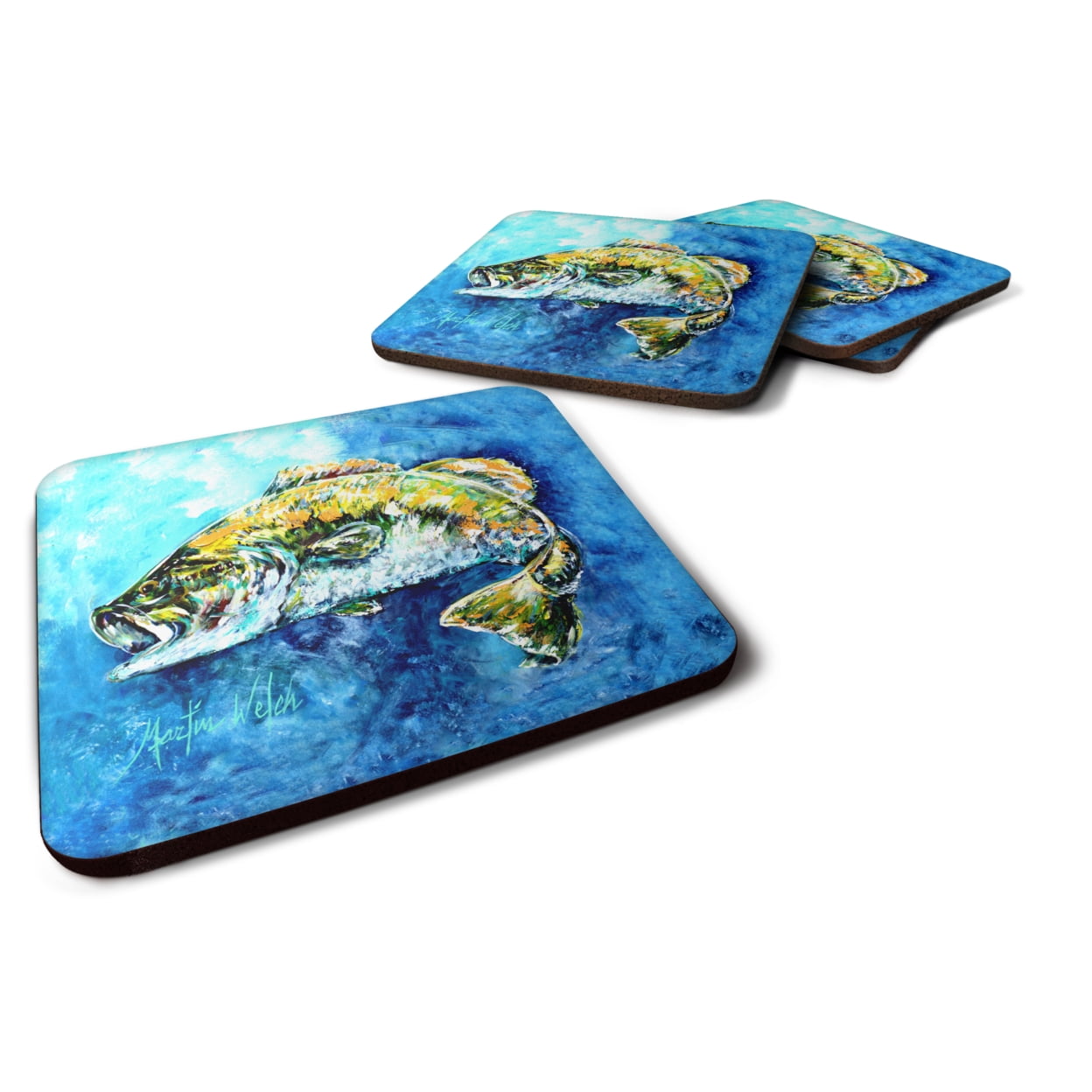 Bobby Bass Foam Coasters - Set of 4