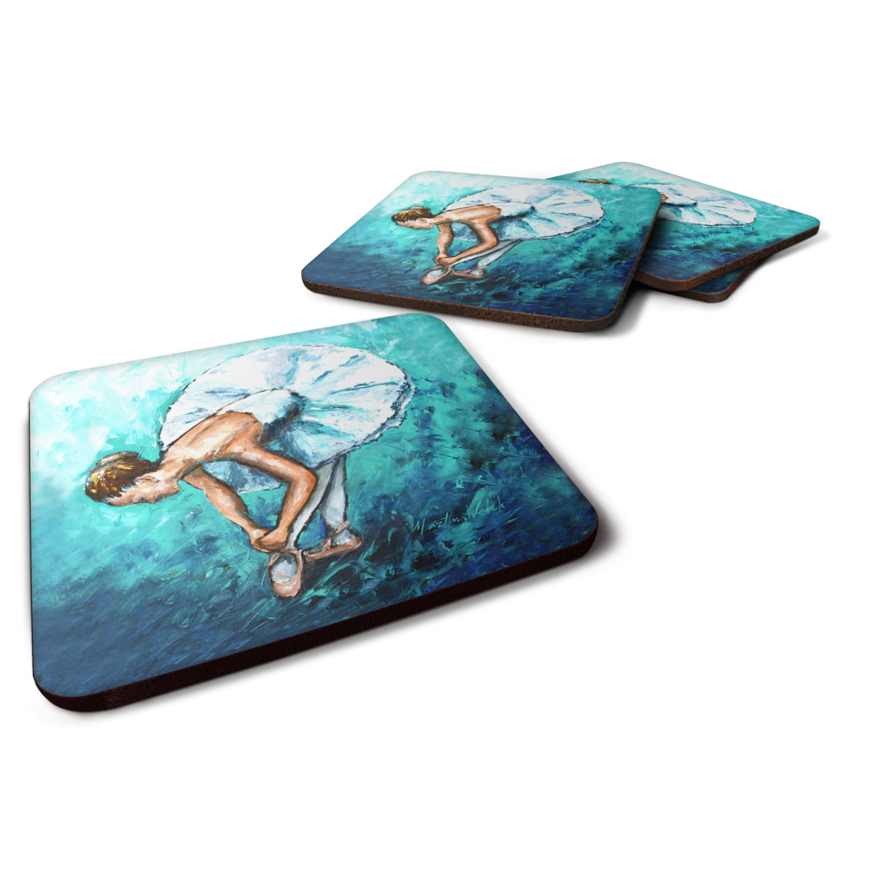 Ballet Early Pratice Foam Coasters - Set of 4