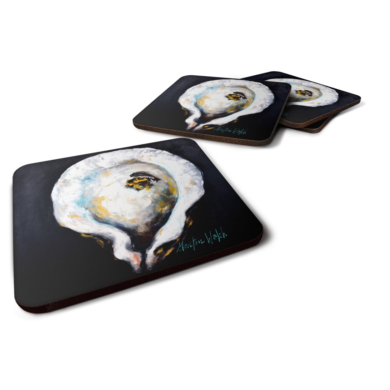 Oyster Eye Five Foam Coasters - Set of 4