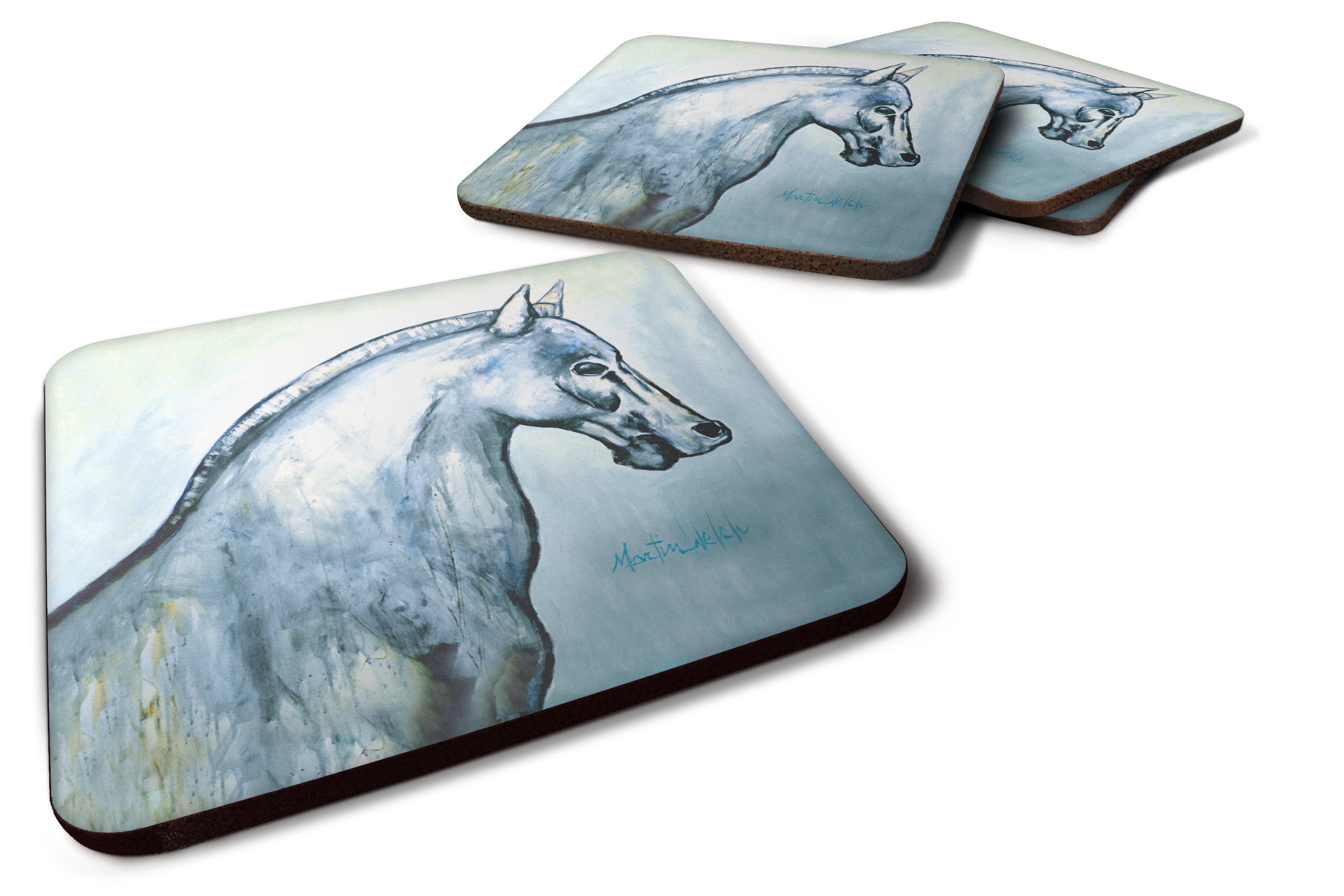 Noble Horse Foam Coasters - Set of 4