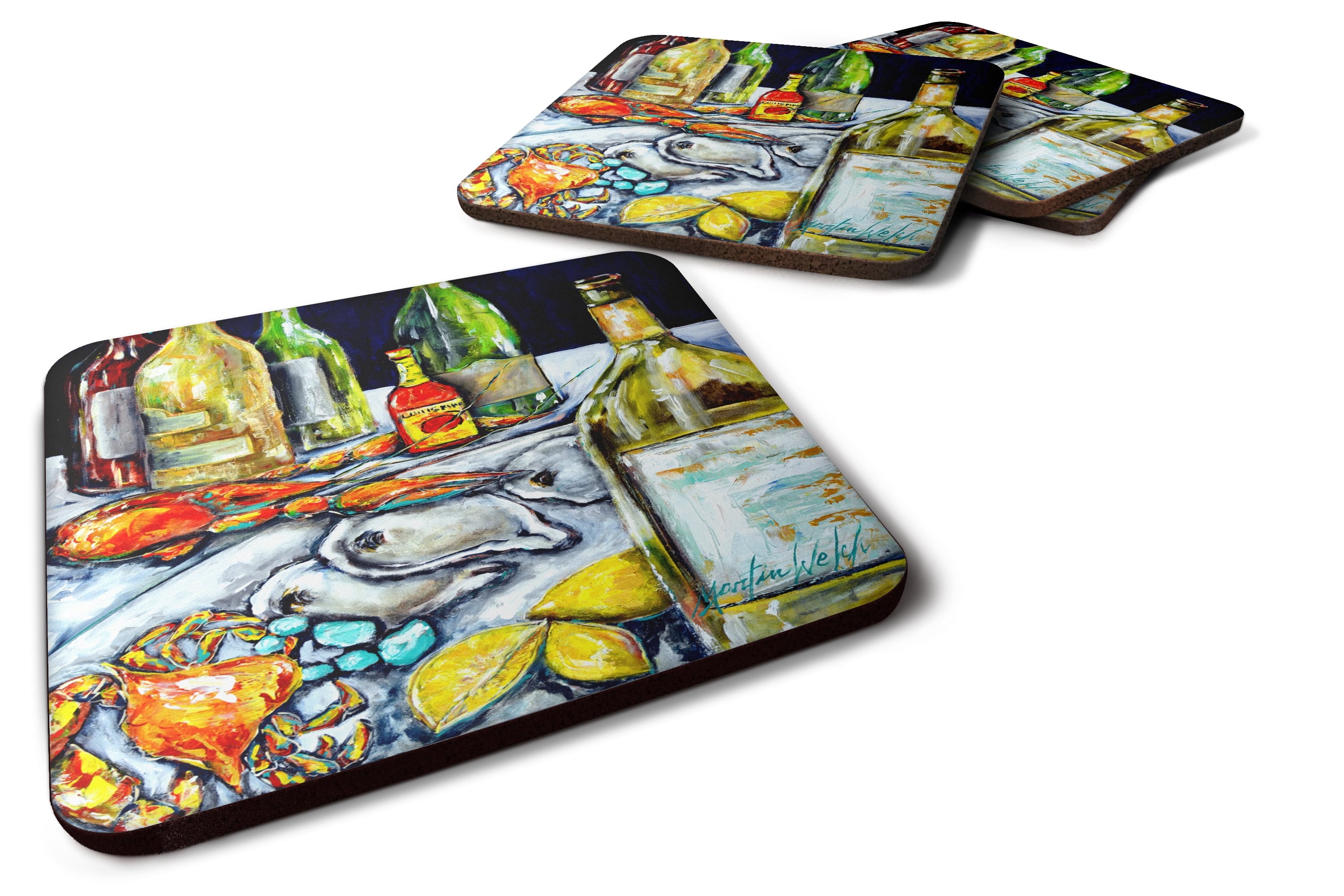 Sit a Spell Foam Coasters - Set of 4
