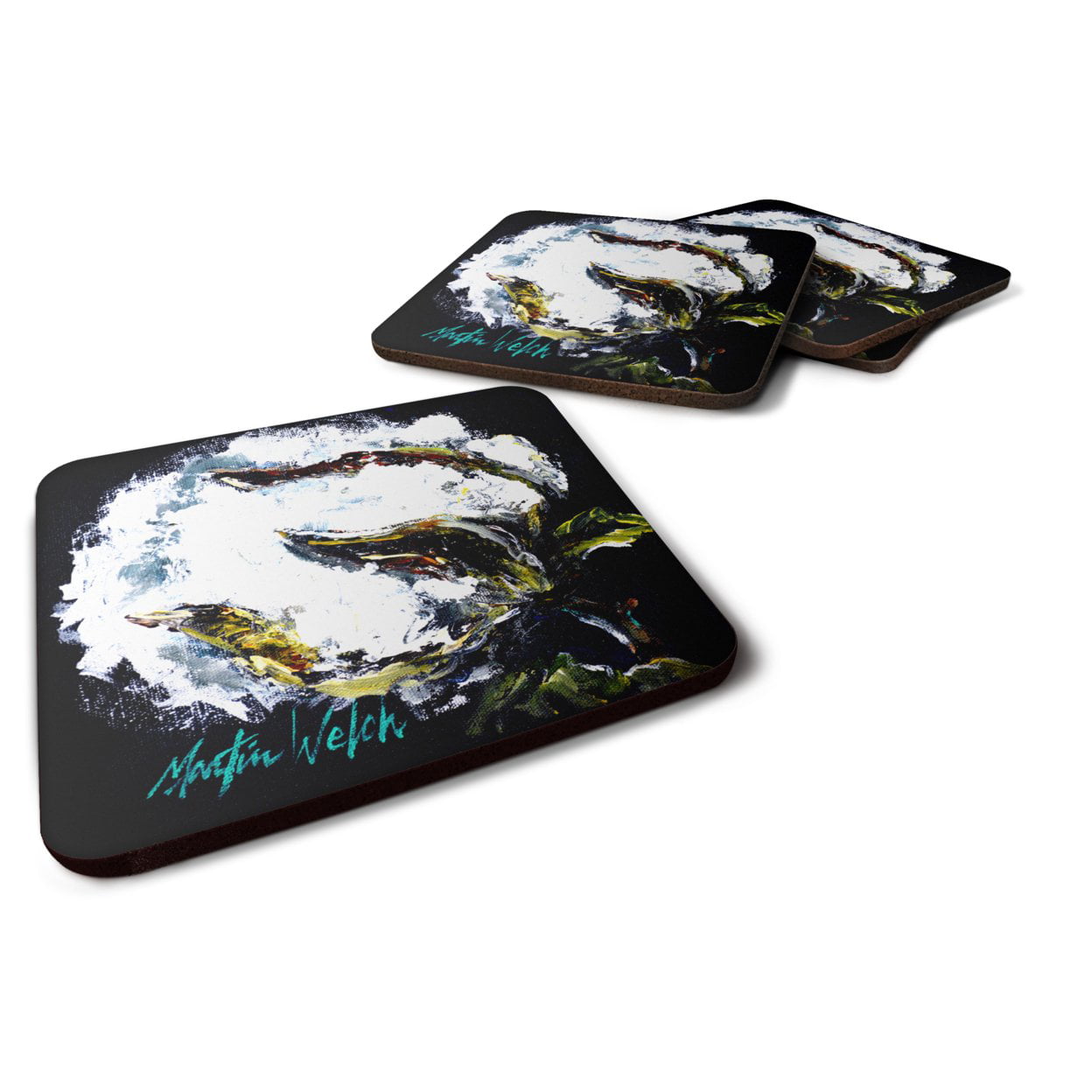 That Boll Cotton Foam Coasters - Set of 4