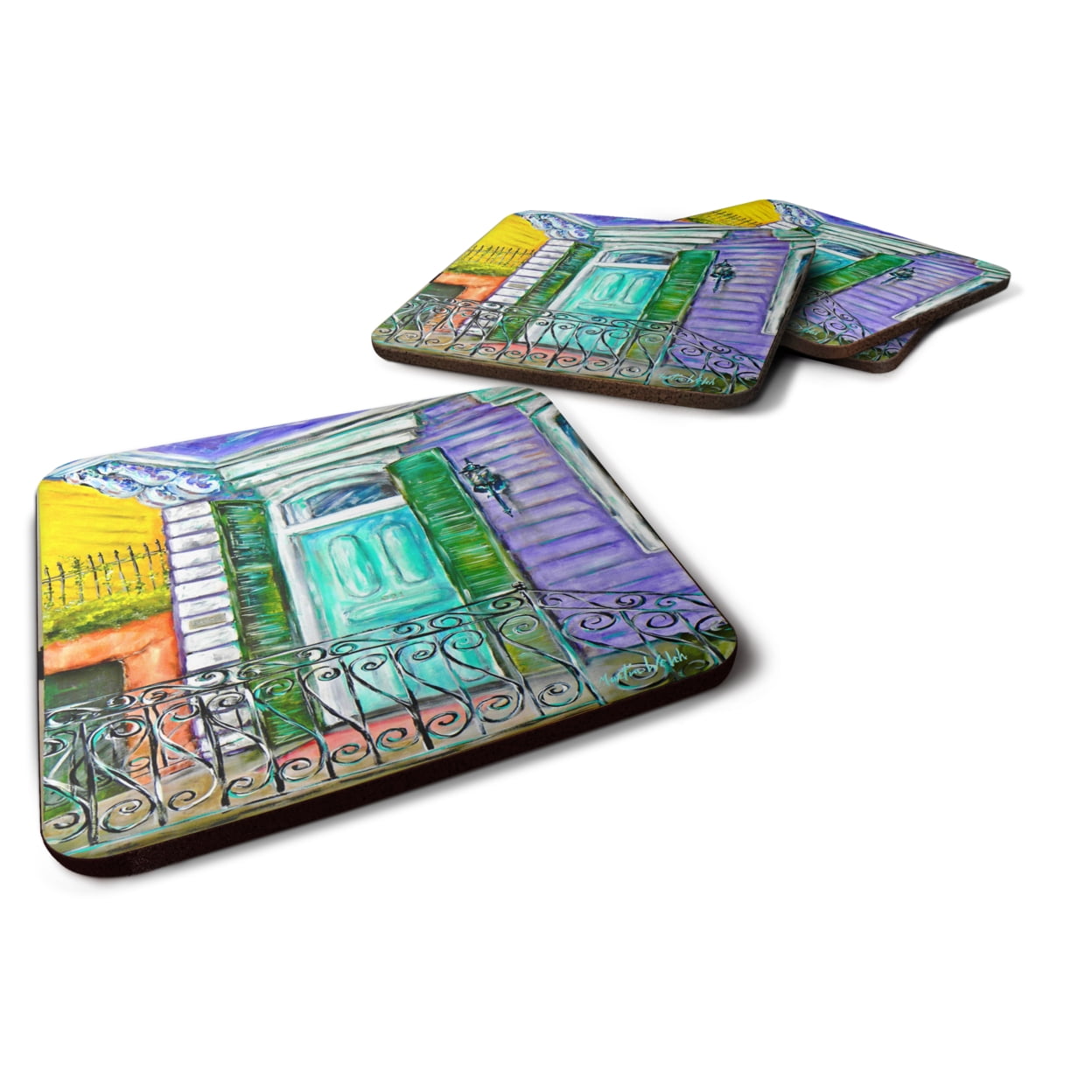 The House Next Door Foam Coasters - Set of 4