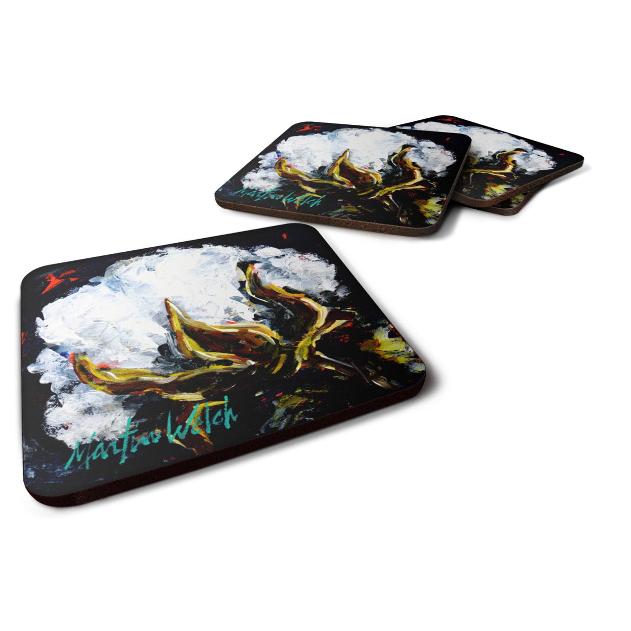 This Boll Cotton Foam Coasters - Set of 4