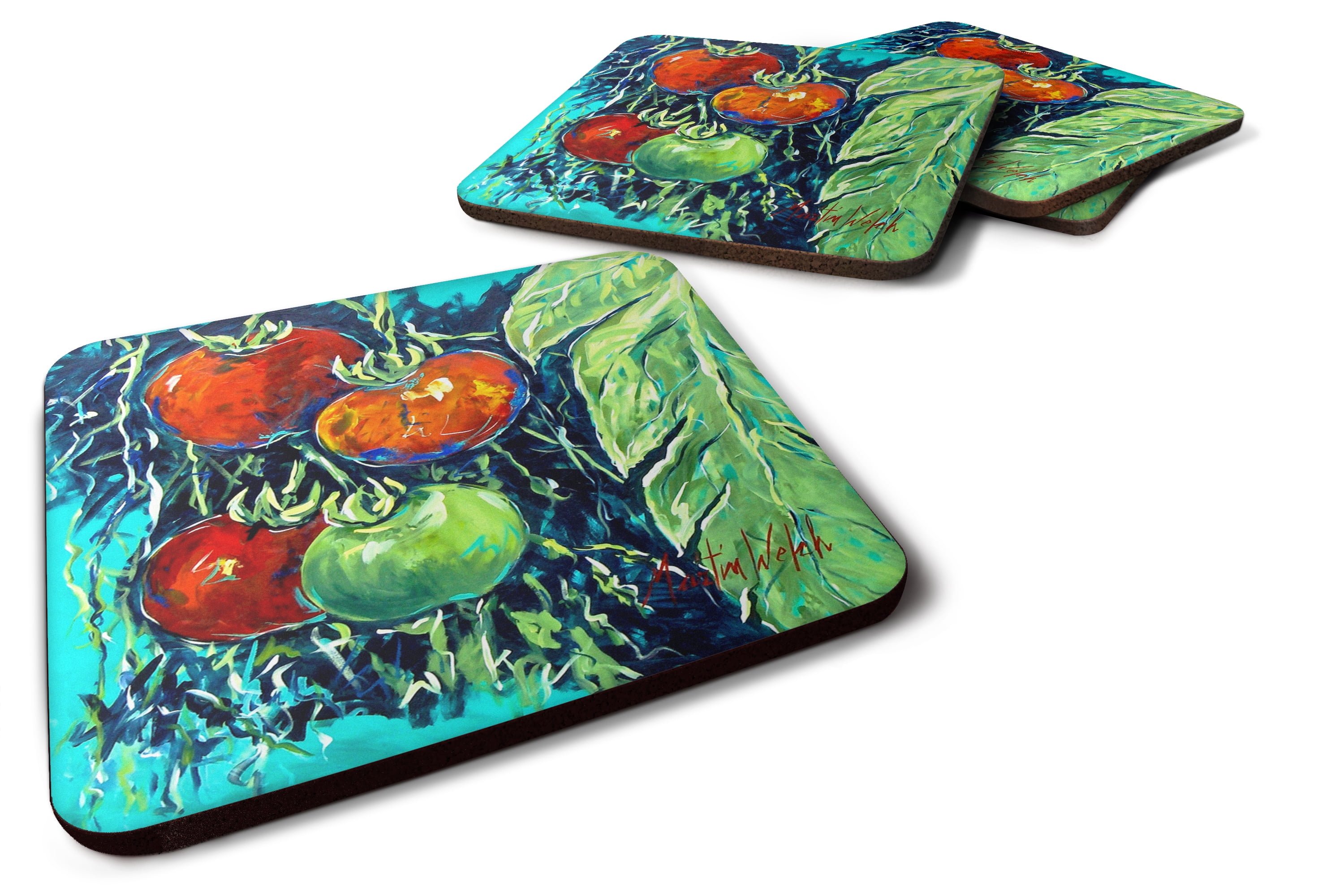 Tomatoe Tomato Foam Coasters - Set of 4
