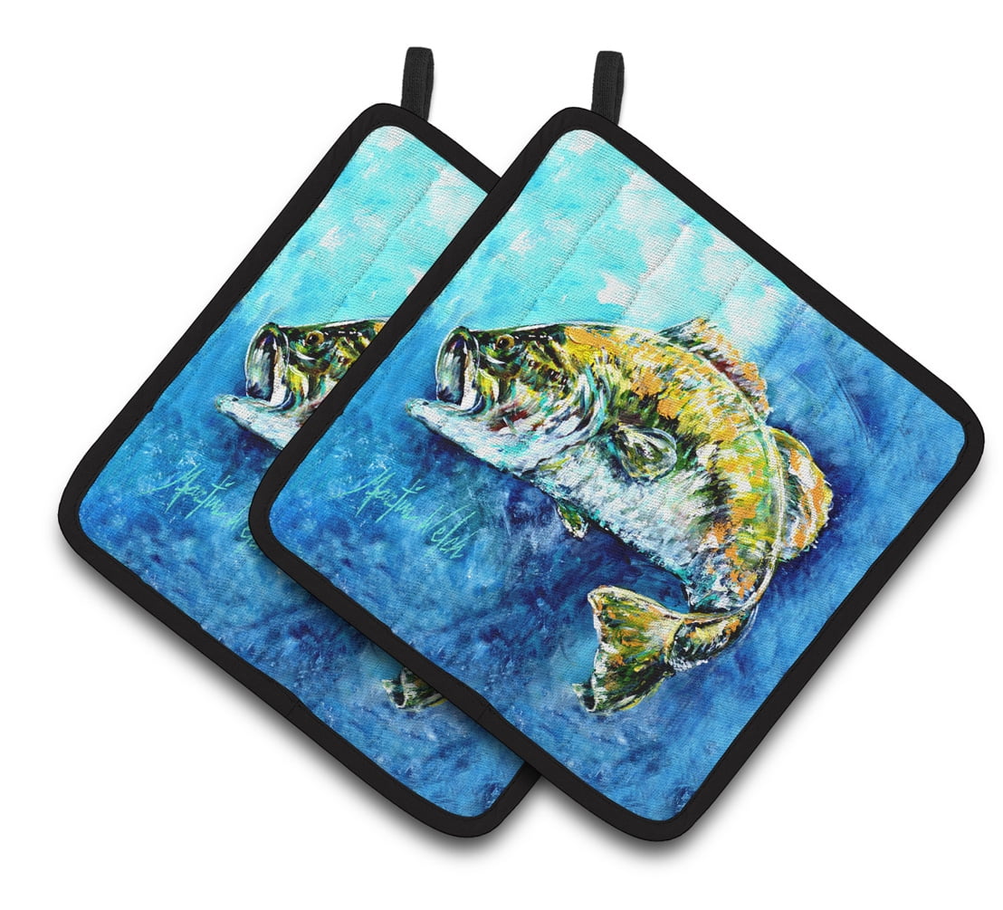 Picture of Carolines Treasures MW1310PTHD Bobby Bass Pair of Pot Holders