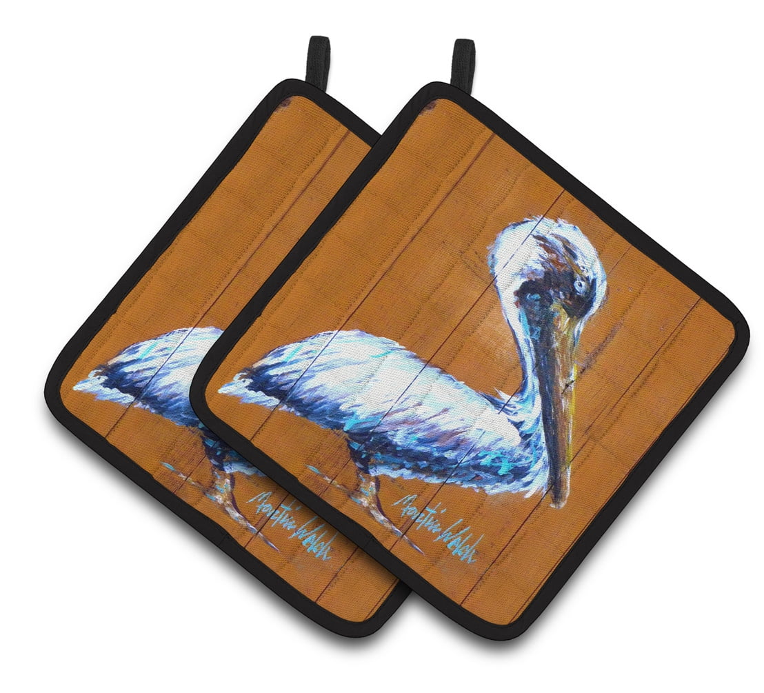Picture of Carolines Treasures MW1330PTHD Pelican Hangin In Pair of Pot Holders