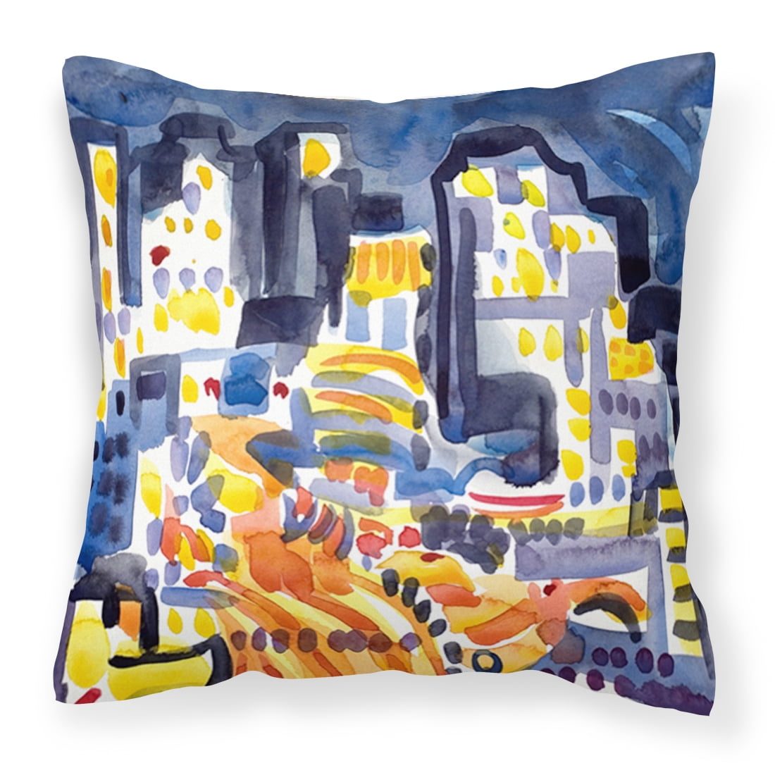 Skyline Abstract Fabric Decorative Pillow