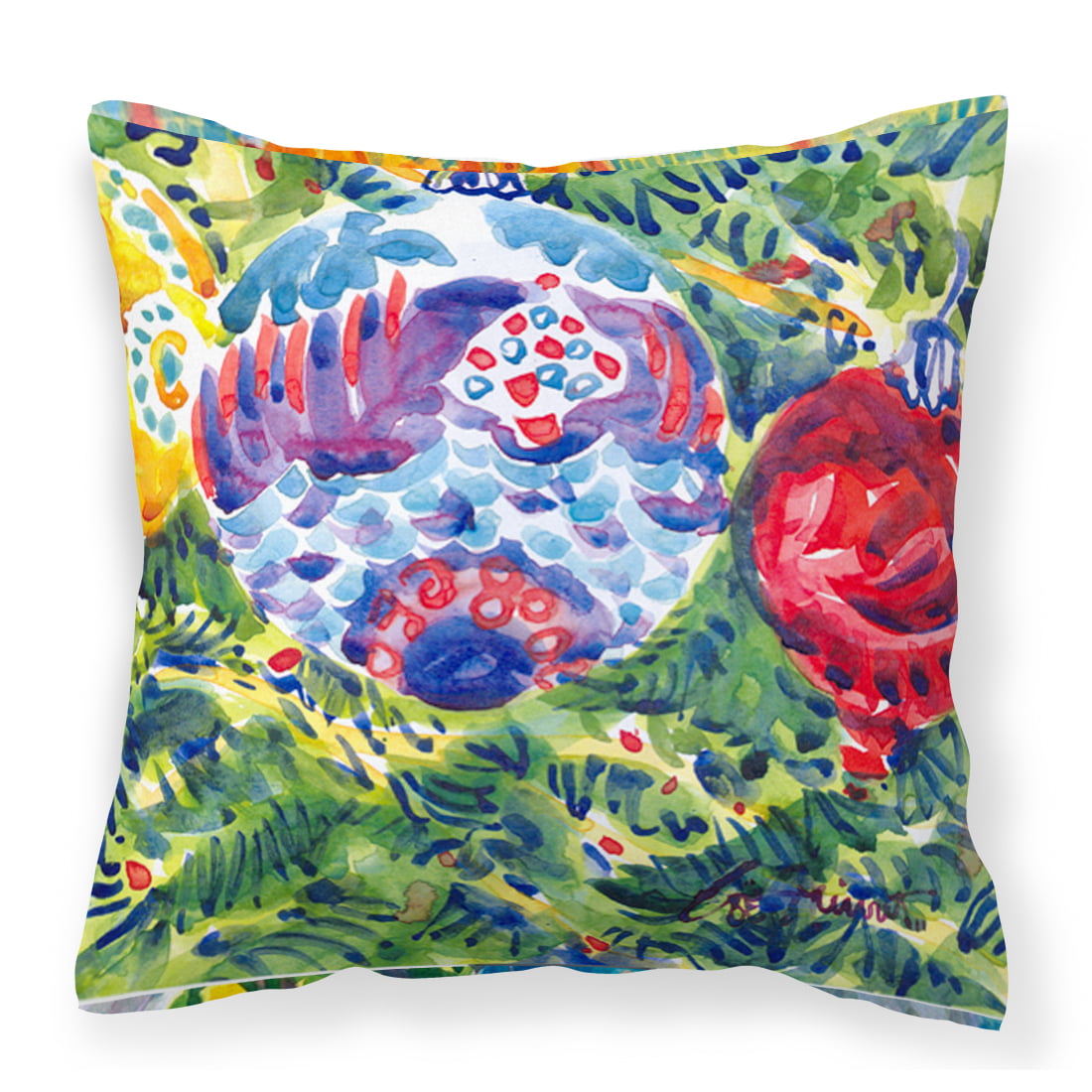 Christmas Tree Ornaments Fabric Decorative Pillow