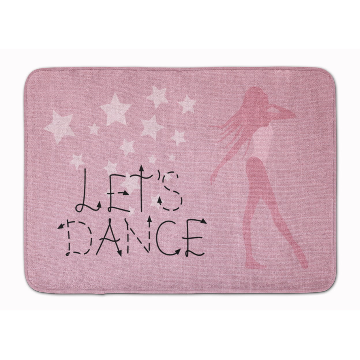 BB5375RUG Lets Dance Linen Pink Machine Washable Memory Foam Mat