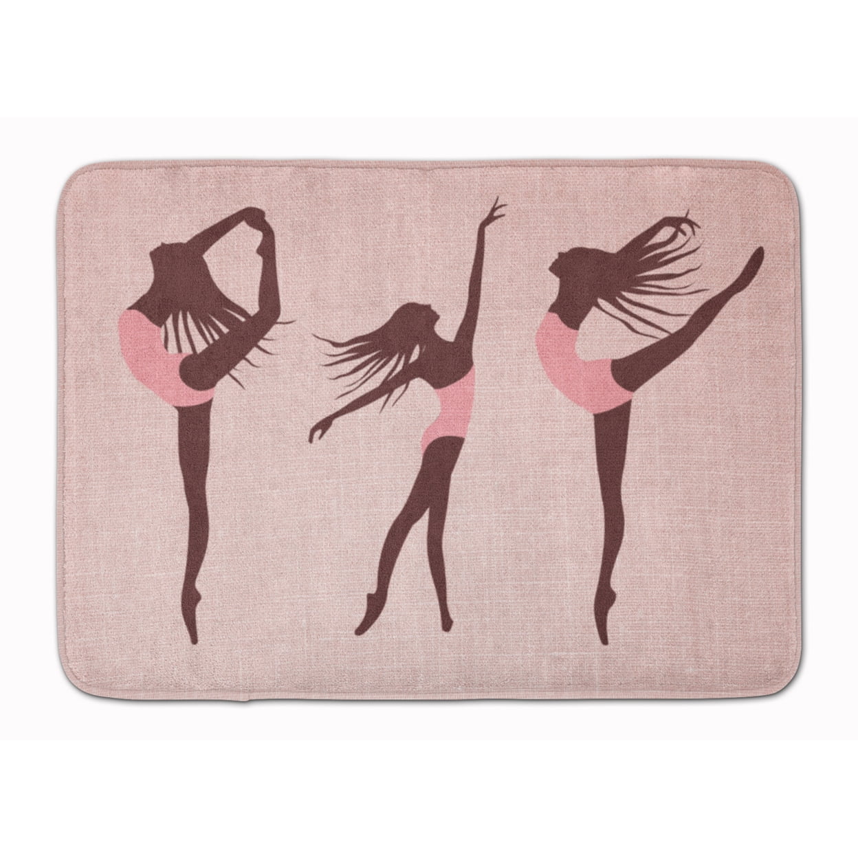 BB5377RUG Dancers Linen Pink Machine Washable Memory Foam Mat