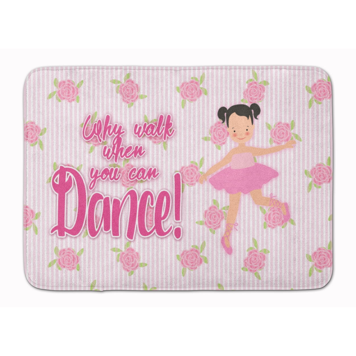 BB5386RUG Ballet Pigtails Machine Washable Memory Foam Mat