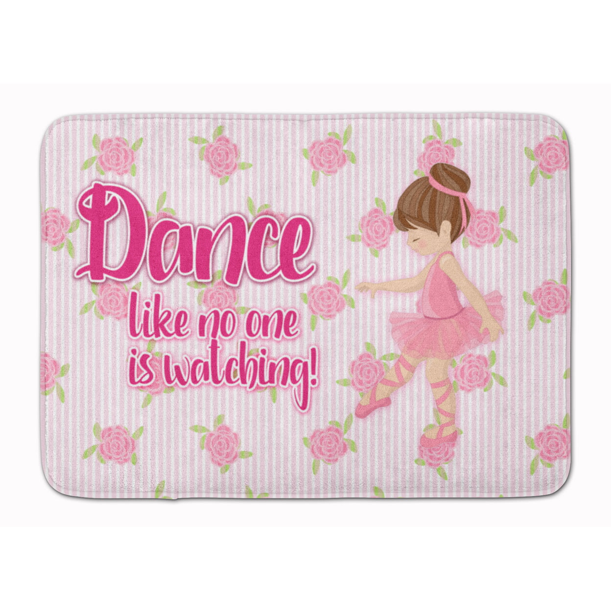 BB5390RUG Ballet Dance Brunette Machine Washable Memory Foam Mat