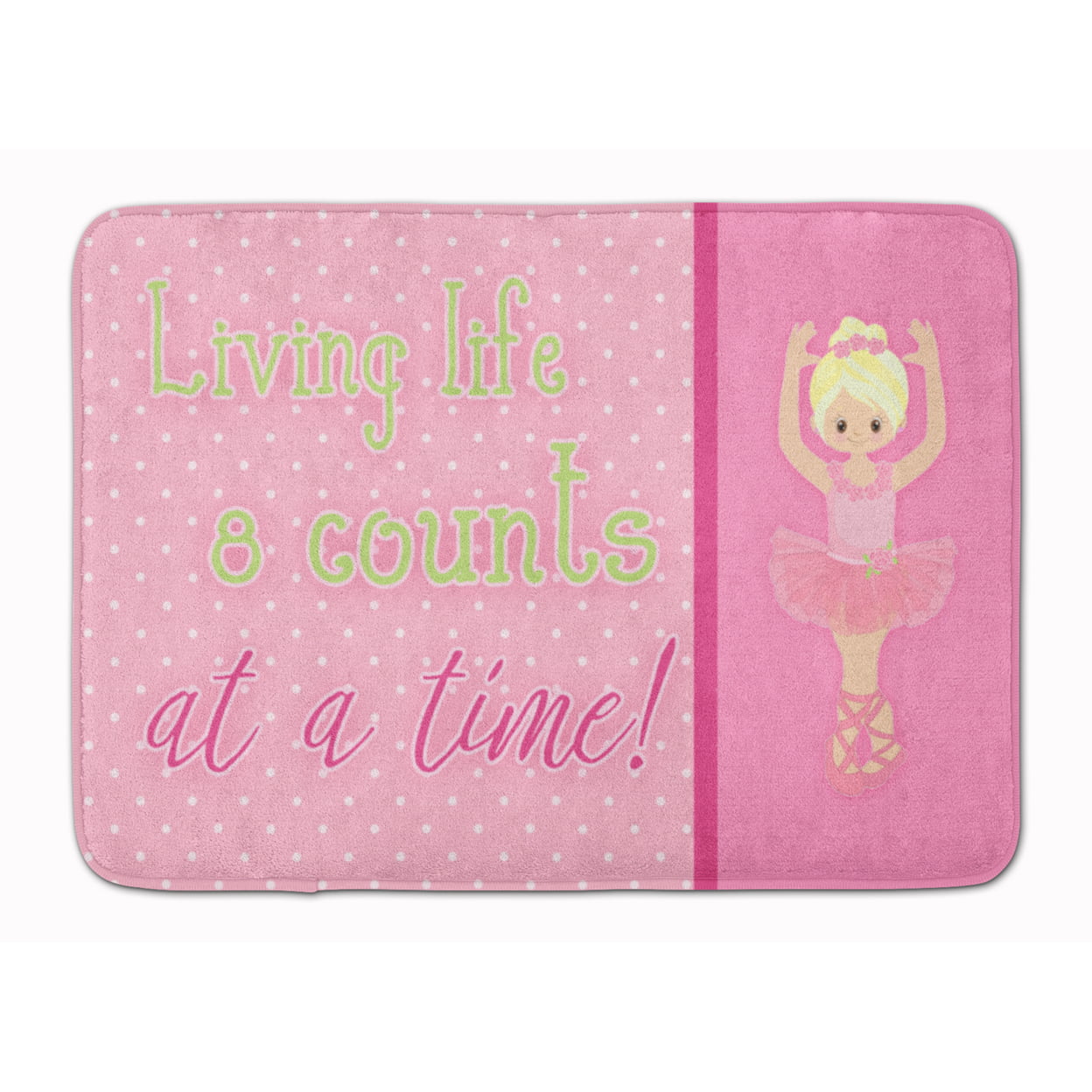 BB5397RUG Ballet in 8 Counts Blonde Machine Washable Memory Foam Mat