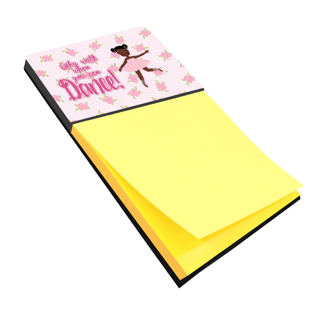 BB5382SN Ballet African American Pigtails Sticky Note Holder