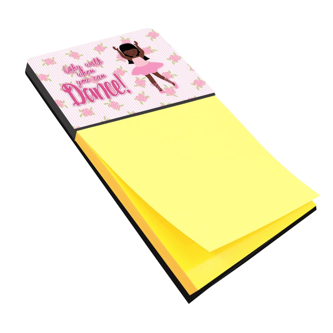 BB5389SN Ballet Long Hair African American Sticky Note Holder