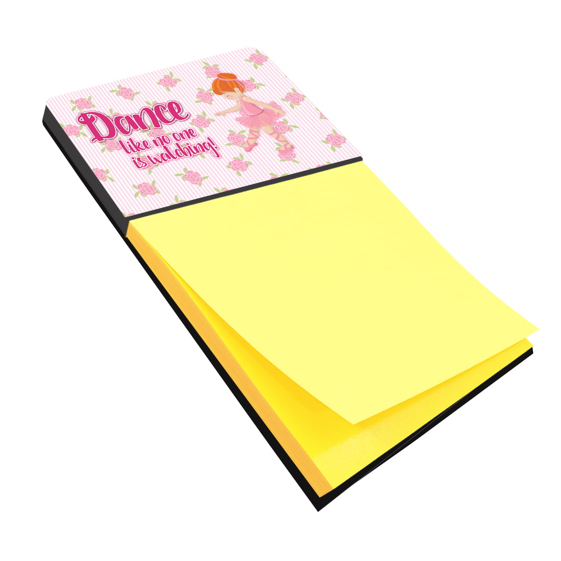 BB5392SN Ballet Dance Red Hair Sticky Note Holder
