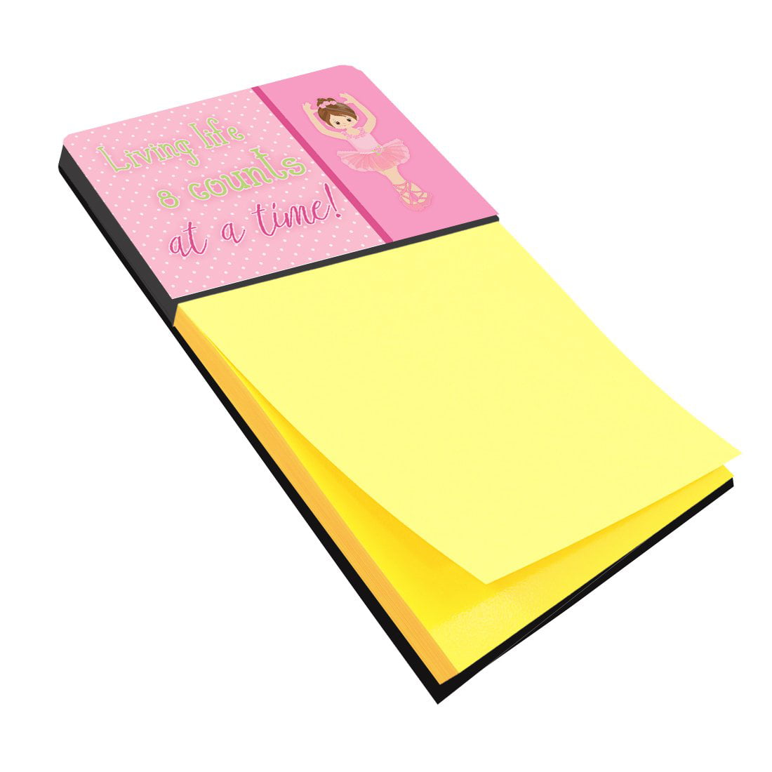 BB5396SN Ballet in 8 Counts Brunette Sticky Note Holder