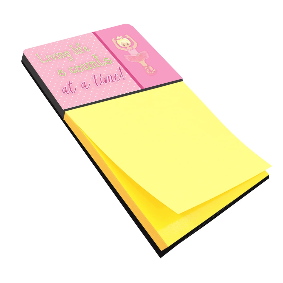 BB5397SN Ballet in 8 Counts Blonde Sticky Note Holder