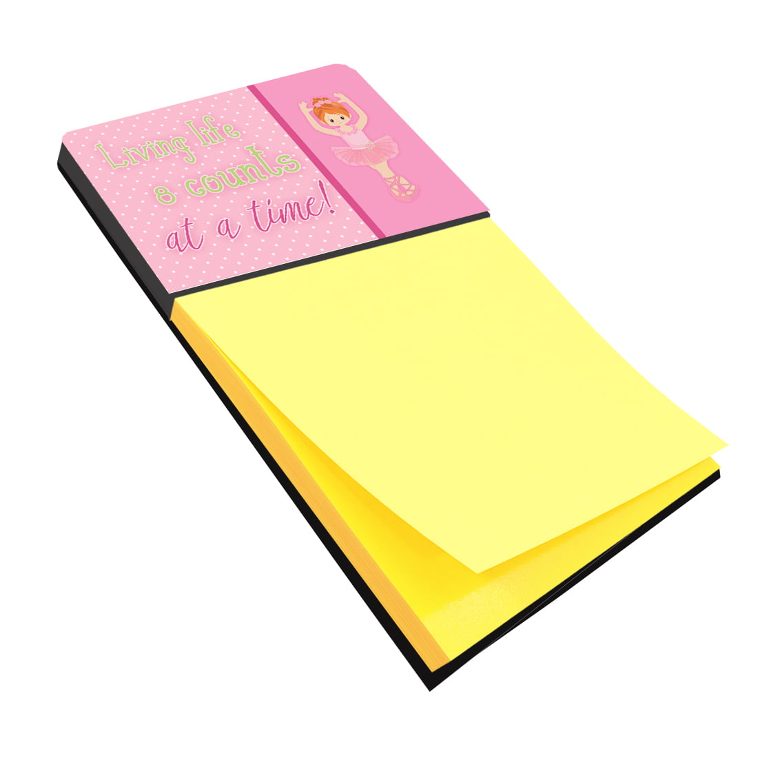BB5398SN Ballet in 8 Counts Red Hair Sticky Note Holder