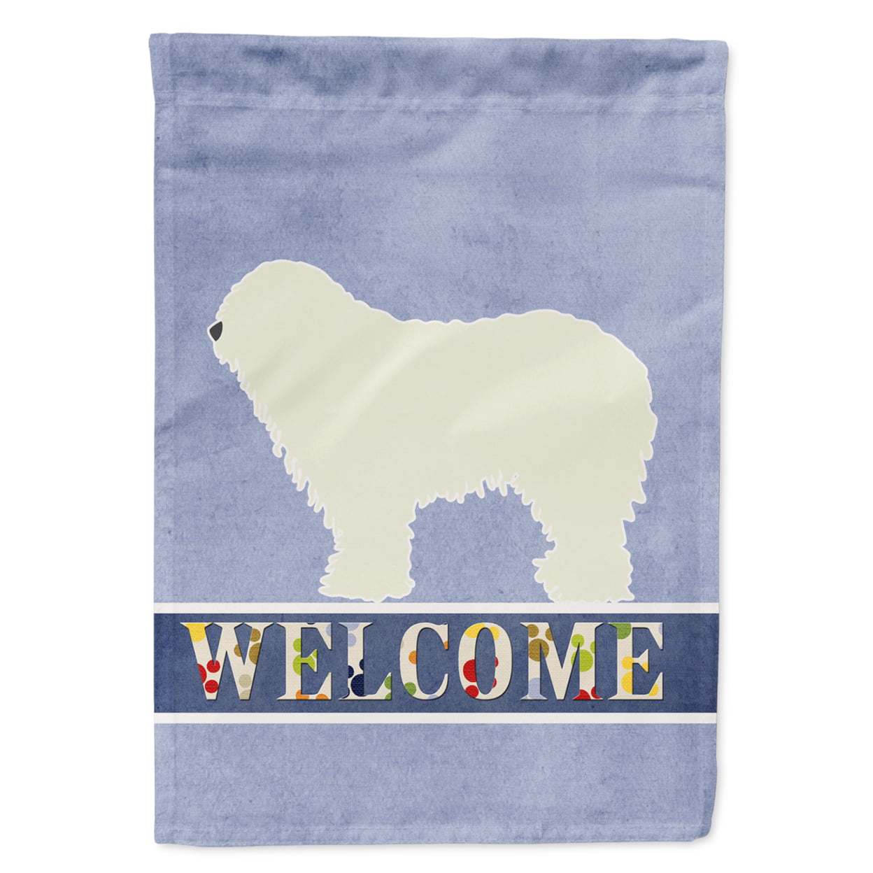 Komondor Welcome Garden Size Flag