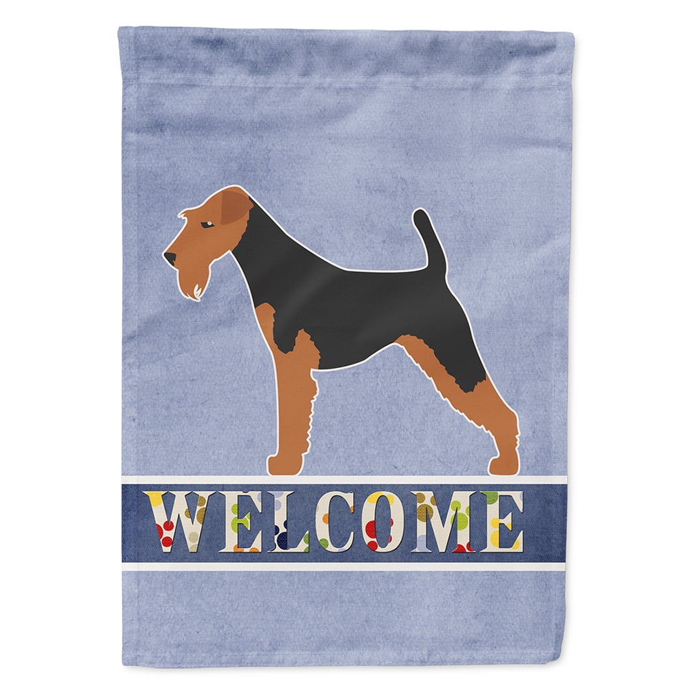 Airedale Terrier Welcome Garden Size Flag