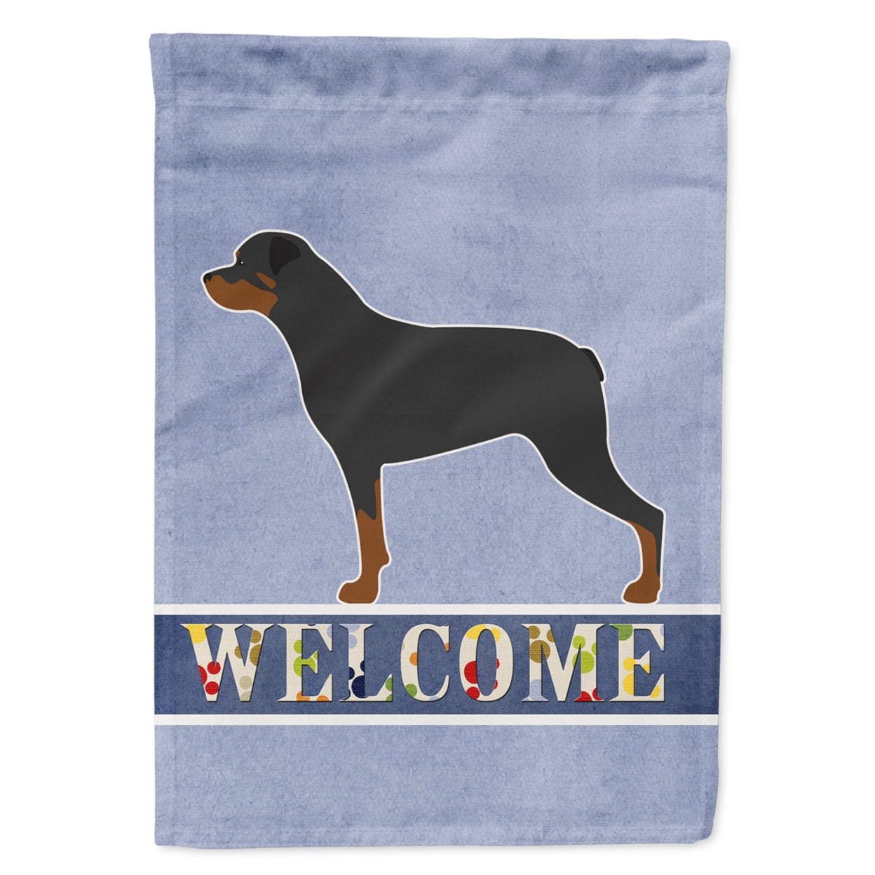 Rottweiler Welcome Garden Size Flag