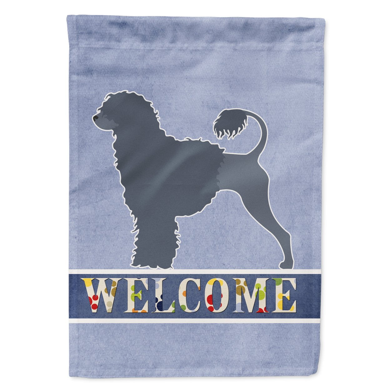 Portuguese Water Dog Welcome Garden Size Flag