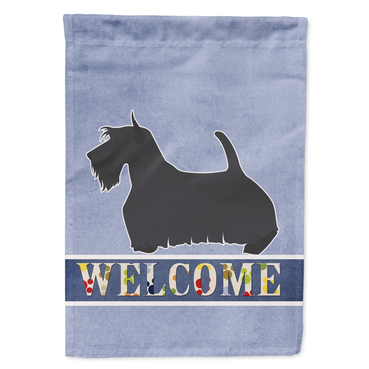 Scottish Terrier Welcome Garden Size Flag