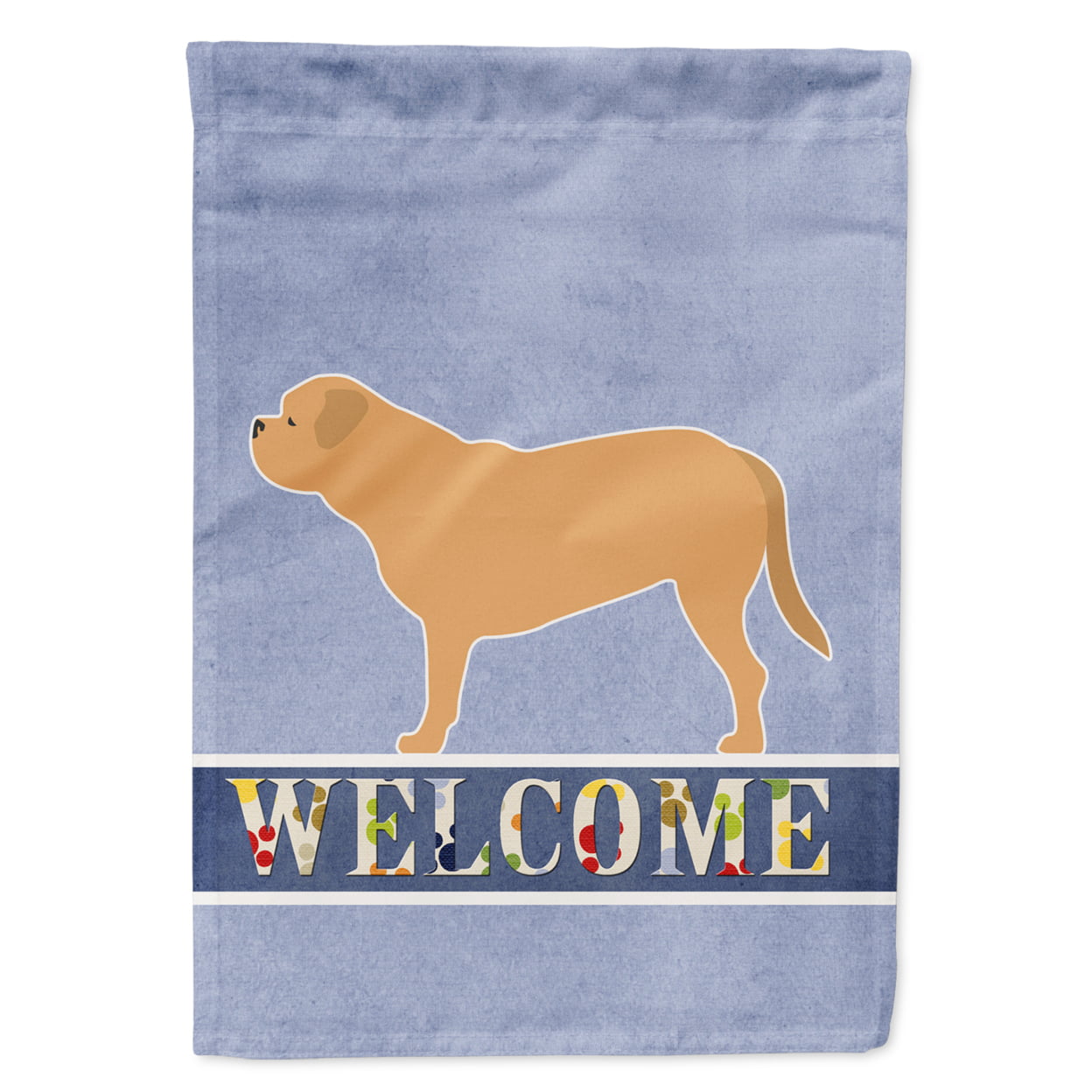 Dogue de Bordeaux Welcome Garden Size Flag