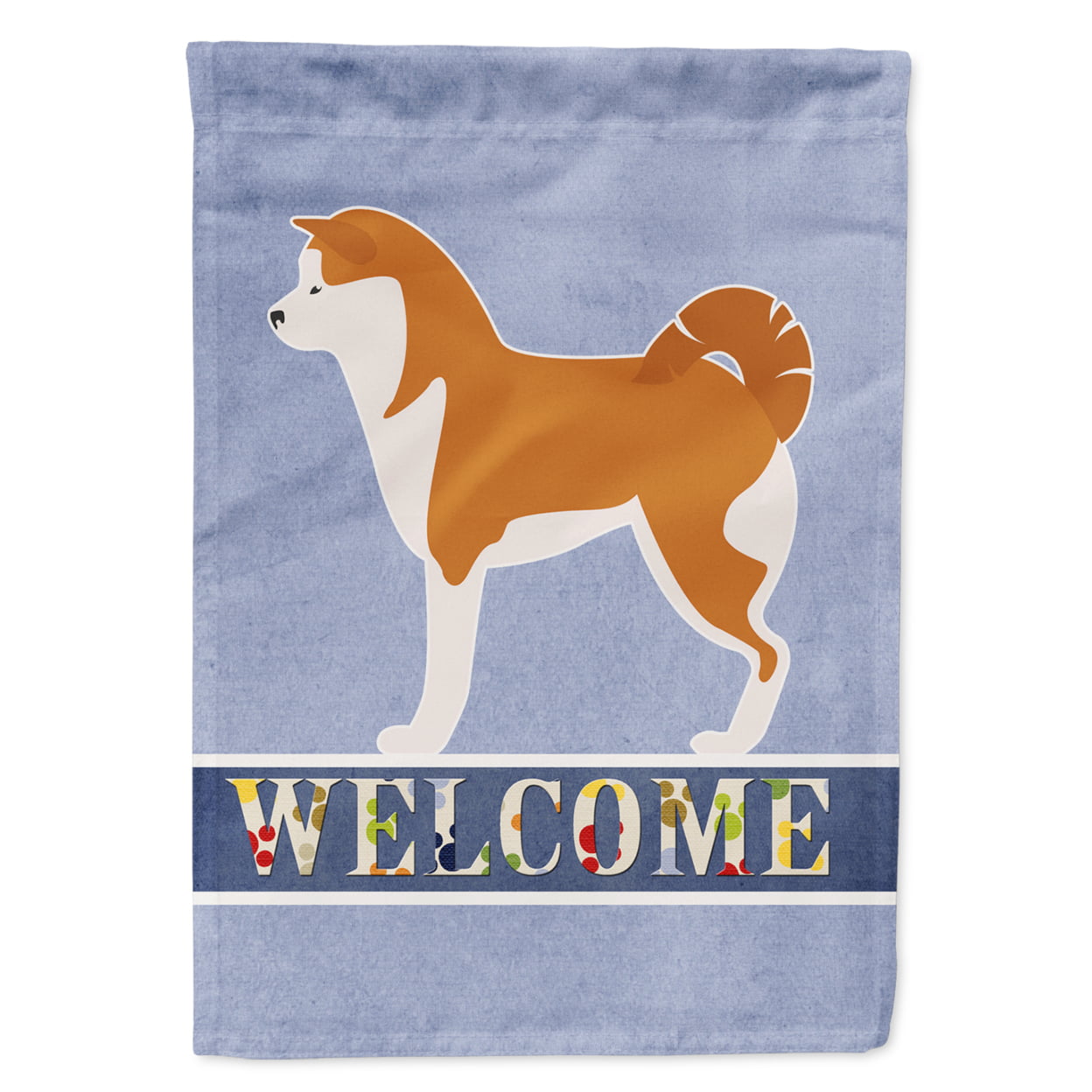 Akita Welcome Garden Size Flag