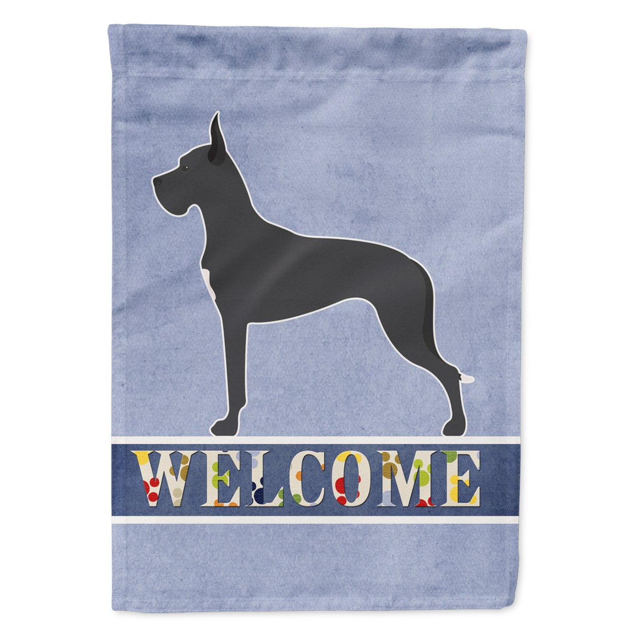 Great Dane Welcome Garden Size Flag