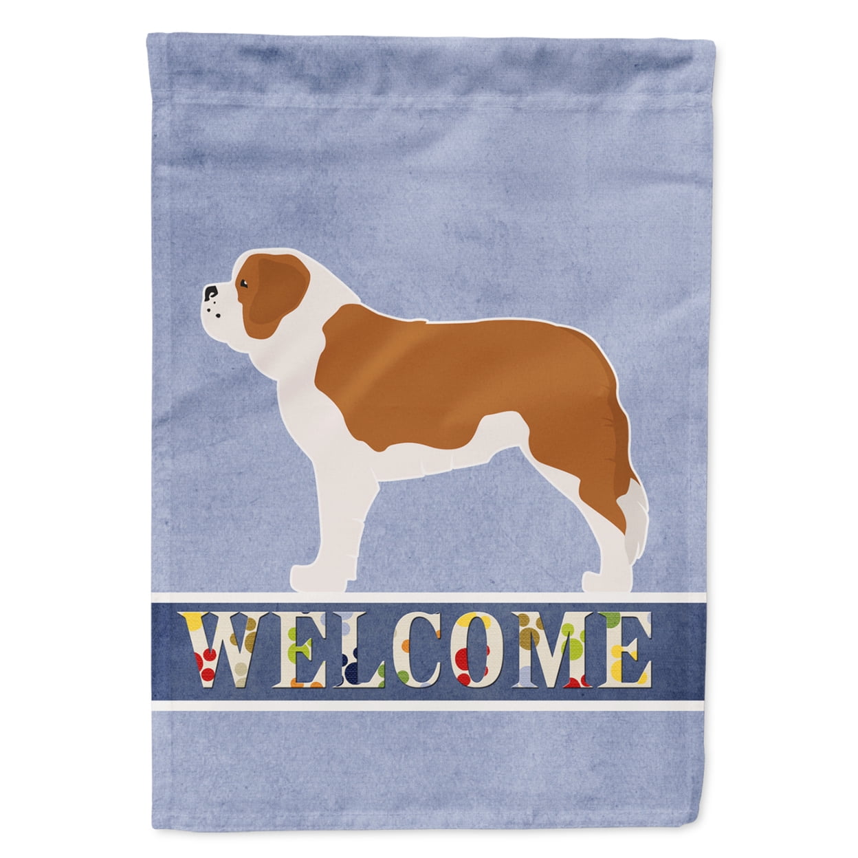 Saint Bernard Welcome Garden Size Flag