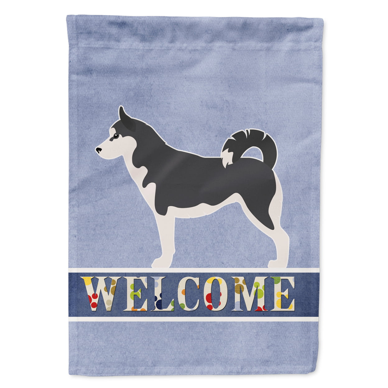 Siberian Husky Welcome Garden Size Flag