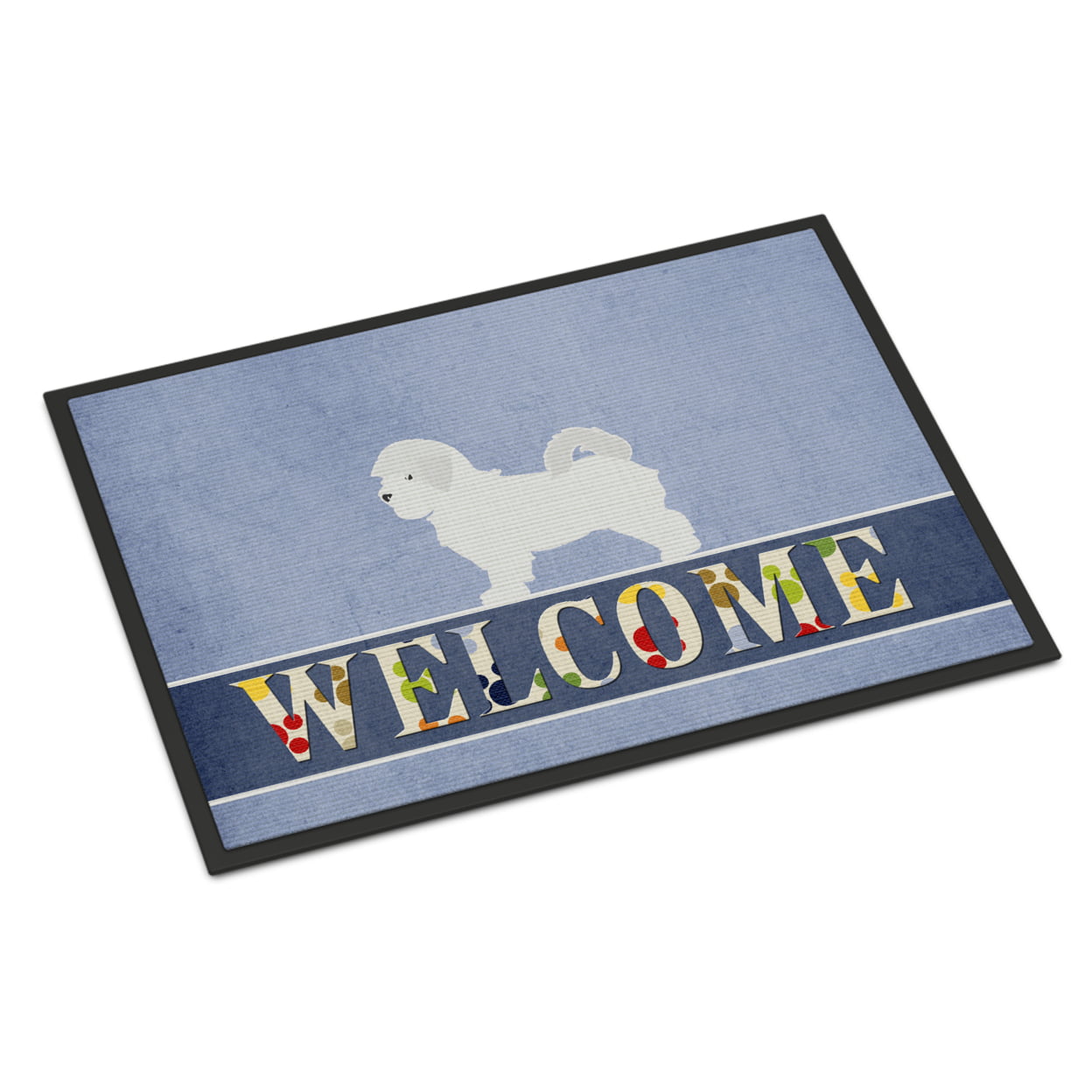 24 x 36 in. Maltese Welcome Indoor or Outdoor Mat