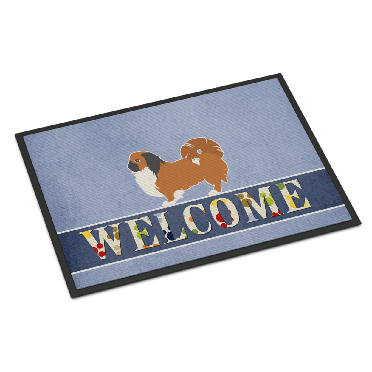 24 x 36 in. Pekingese Welcome Indoor or Outdoor Mat