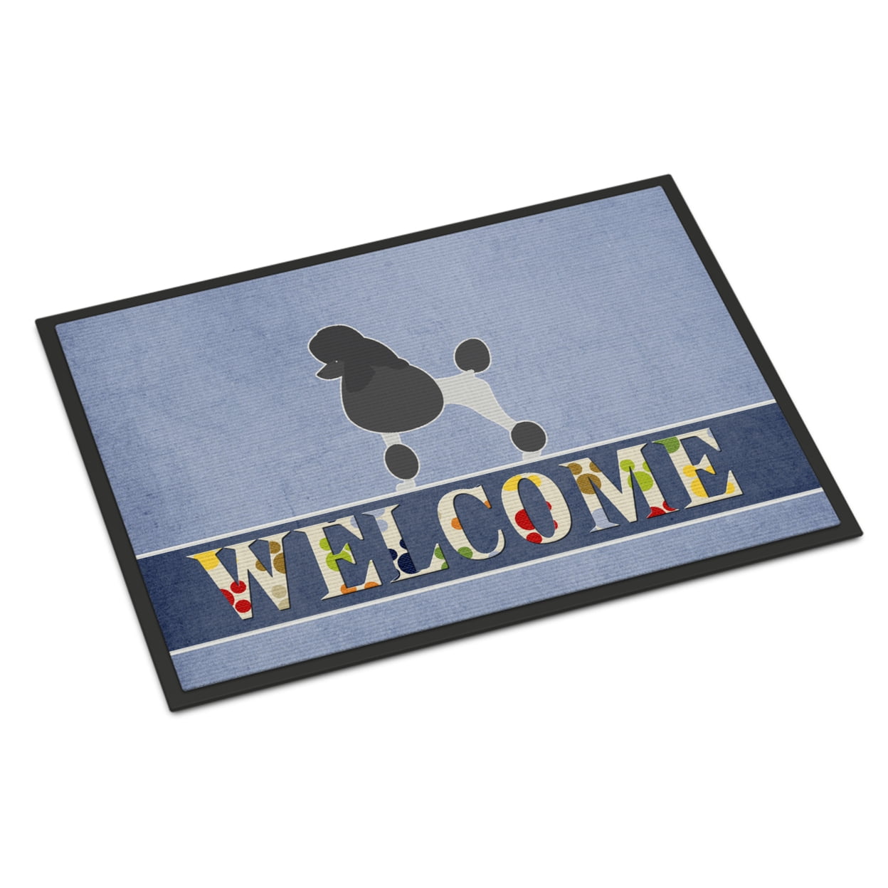 24 x 36 in. Poodle Welcome Indoor or Outdoor Mat