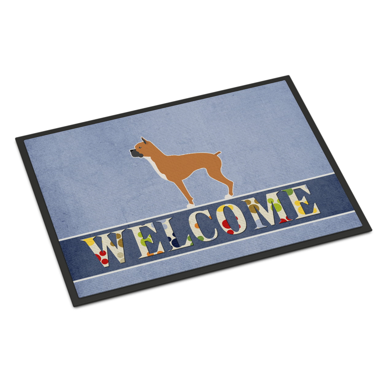 24 x 36 in. Boxer Welcome Indoor or Outdoor Mat